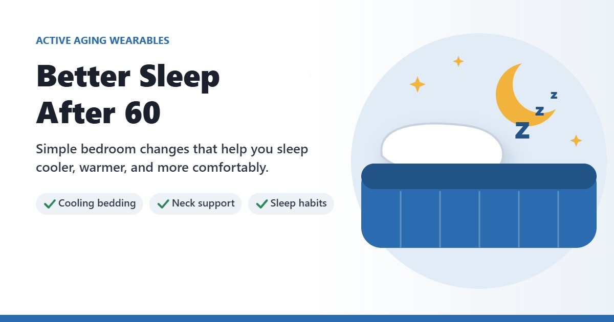 Illustration of a bed with a pillow, a crescent moon and stars